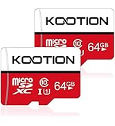 KOOTION 64GB Micro SD Card 2 Pack Ultra Micro SDXC Memory U1 Card Class 10 Micro SD Cards 64GB Hi...
