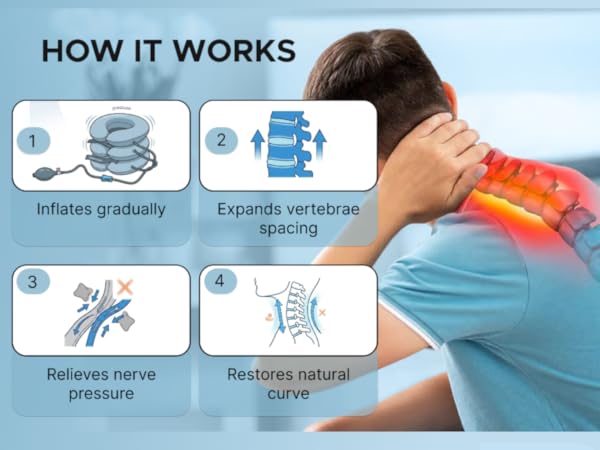 neck stretcher for pinched nerve neck cervical traction device traction neck stretcher