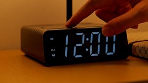 table lamp with alarm clock