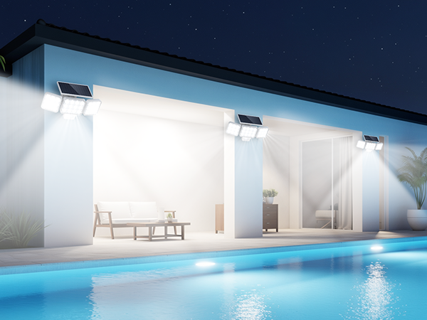 solar motion outdoor lights for pool