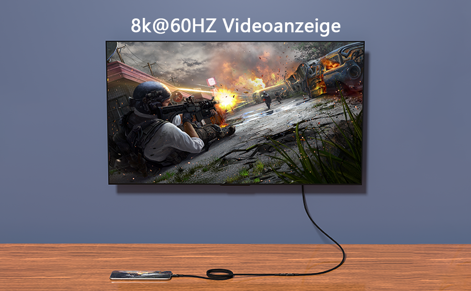 8k@60Hz Videoanzeige