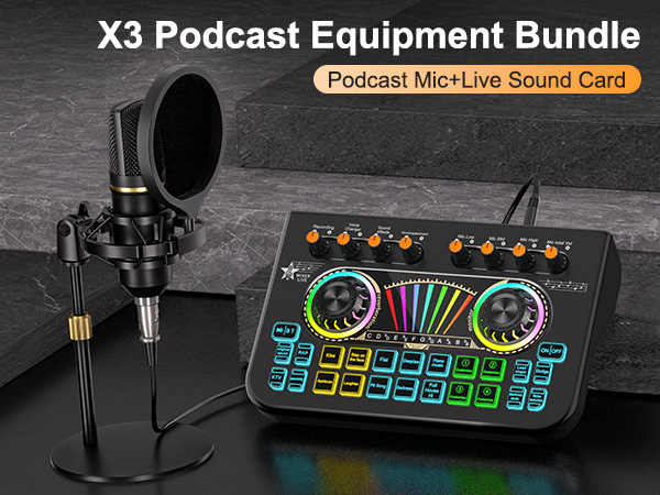 podcast equipment bundle music recording equipment podcast microphone bundle