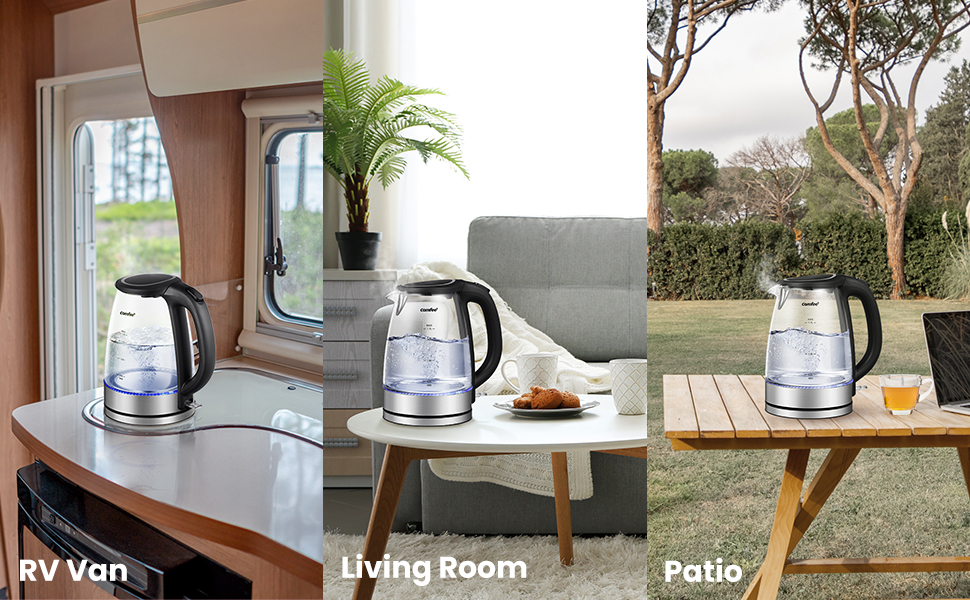 Glass Electric Tea Kettle Hot Water Boiler