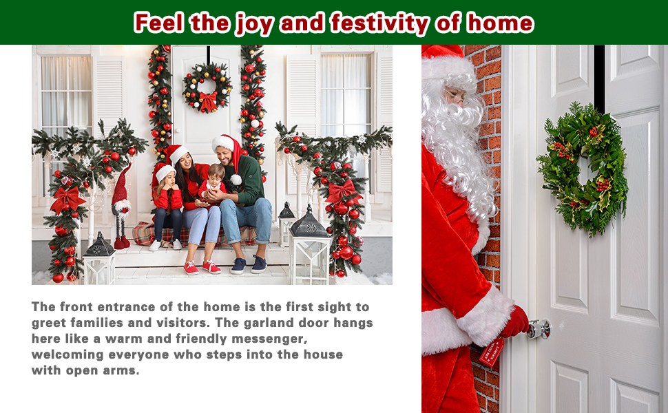 door wreaths for front door outside all season
