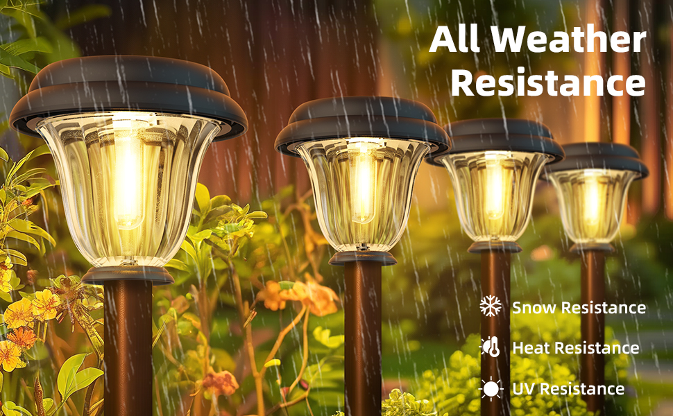 Solar Lights Outdoor Waterproof, Solar Pathway Lights