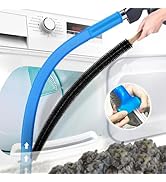 PetOde 2 Pieces Dryer Vent Cleaner Kit Compatible with All Vacuum Cleaner, Dryer Lint Brush and V...