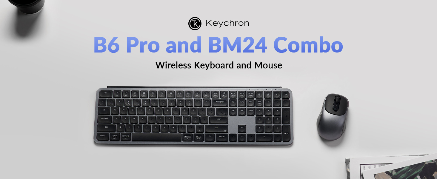 Keychron B6 Pro Keyboard and BM24 Mouse Wireless Combo
