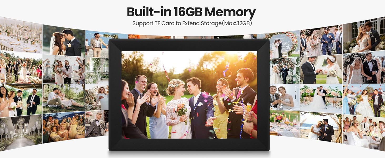 Uhale 10.1inch Digital Picture Frame WiFi Smart Touch Screen Digital Photo Frame