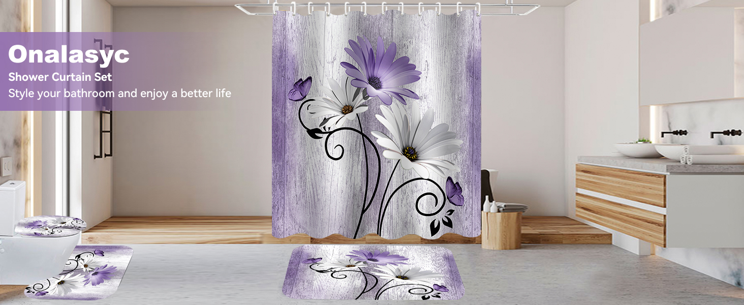 bathroom sets with shower curtain and rugs