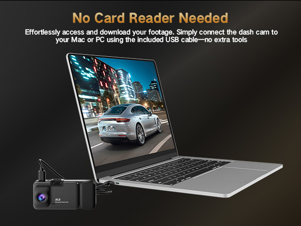 4K Dash Cam Front and Rear Inside, 3-Channel Cars Camera Dash