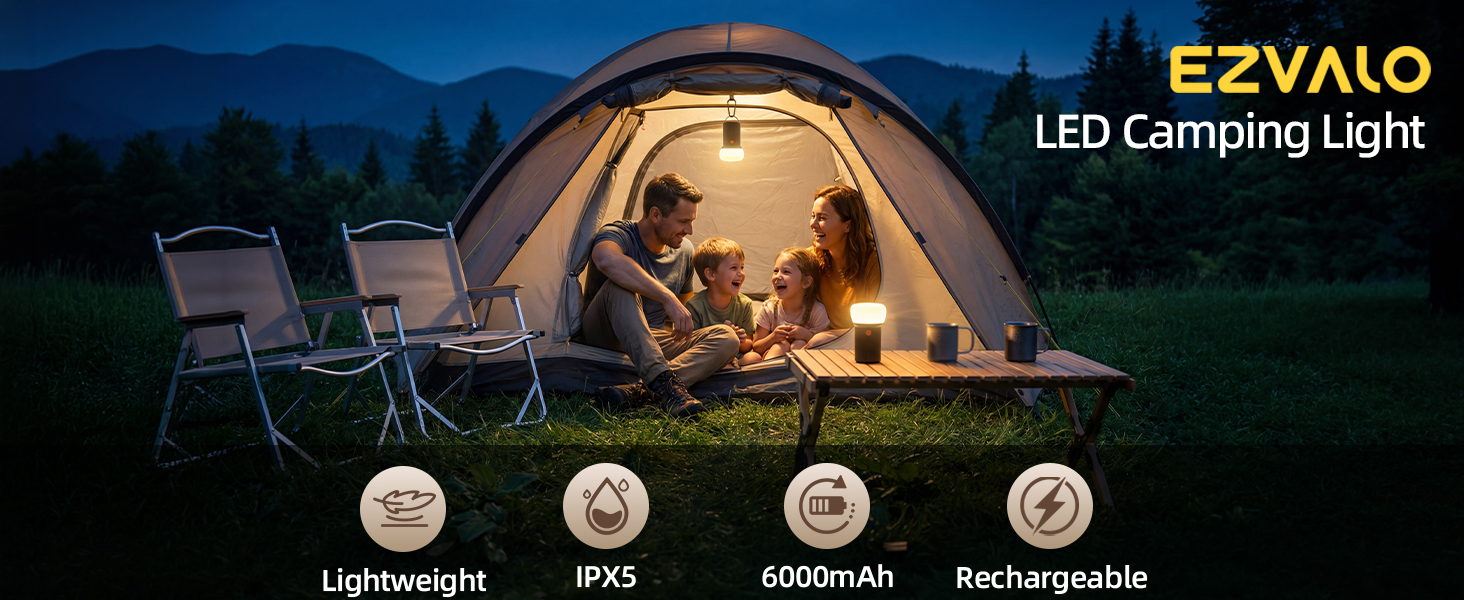 usb camping lights