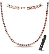 MagEnergy Copper Magnetic Necklace for Men Women,99.99% Pure Copper Necklace with 3500 Gauss Ultr...