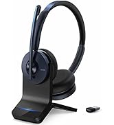 Anker PowerConf H700 with Charging Stand, Bluetooth Headset with Microphone, Active Noise Cancell...