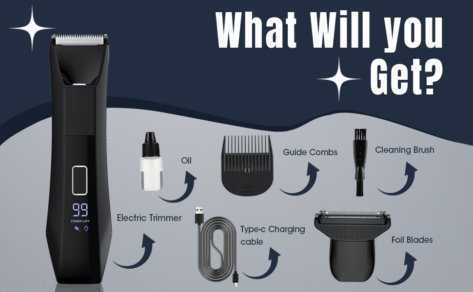 manscape trimmer for men bikini hair trimmer for women electric ball trimmer waterproof