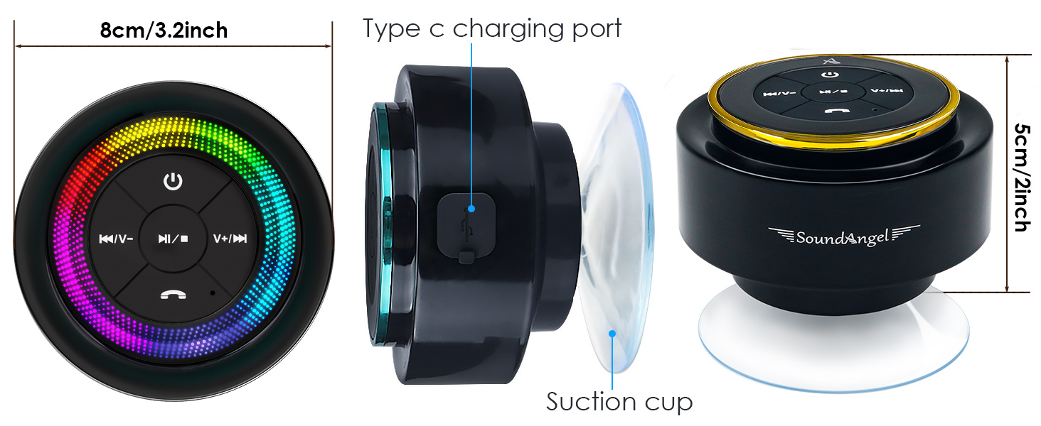 bluetooth speaker with lights