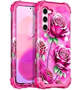 Miqala for Galaxy S23 5G Case,Glow in The Dark Three Layer Heavy Duty Shockproof Full Body Protec...