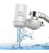 Eurolife Faucet Mount Water Filtration System, BPA-Free Faucet Water Purifier for Sink, Filter Re...