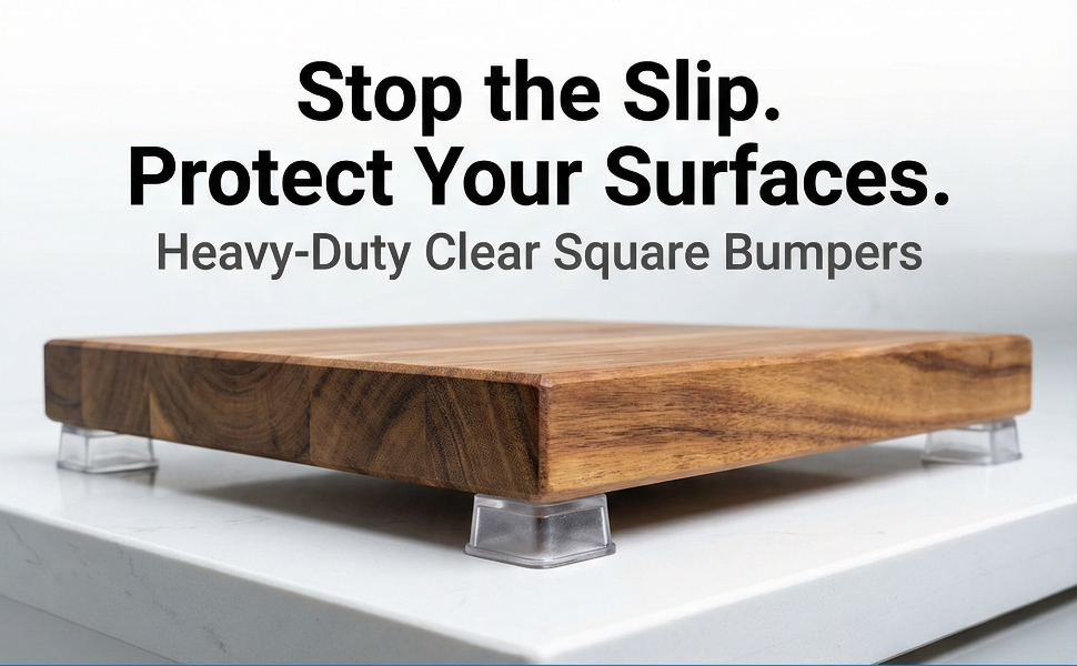 tall square bumper feet for electronics or cutting boards
