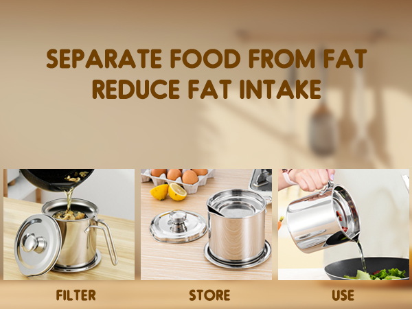 SEPARATE FOOD FROM FAT REDUCE FAT INTAKE