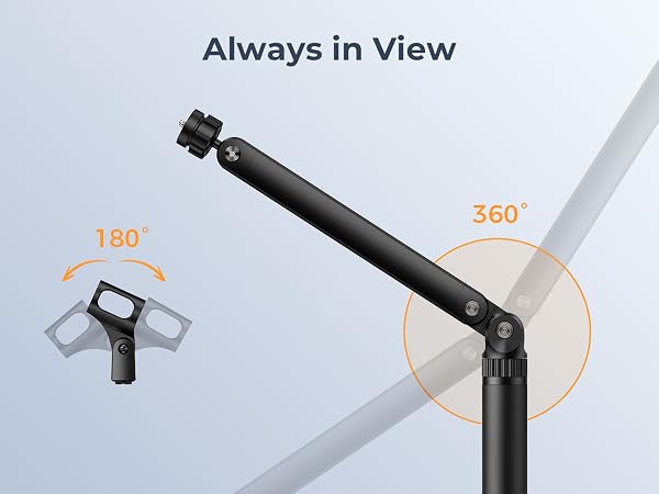 desk mic stand adjustable