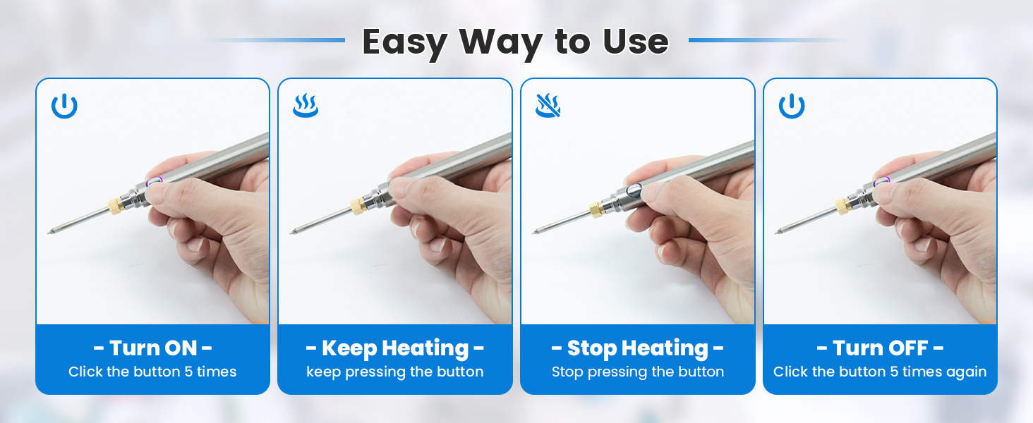 Cordless Soldering Iron Kit USB Wireless Electric Soldering Gun Pen