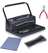 Binditek Spiral Coil Binding Machine for Letter Size/A4/A5,Electric Coil Inserter,Manual Round Ho...