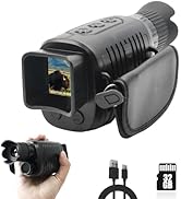 Sheawasy Night Vision Monocular, 1080p Infrared Monocular for 100% Darkness, 32GB Included, Trave...
