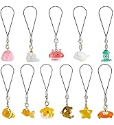 BEEFLYING Phone Strap Charms Pendants Decoration Kawaii Alloy Pendants for Cell Phone Keychain Bag