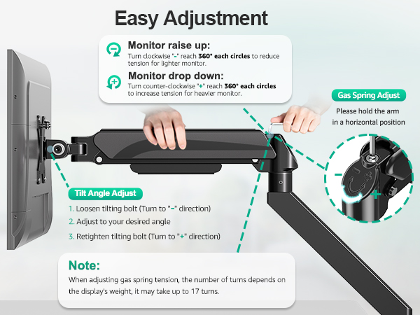 heavy duty monitor arm