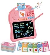 Kids Educational Learning Toys with Math Games,Talking Flash Cards and Writing Drawing Tablet, Sp...