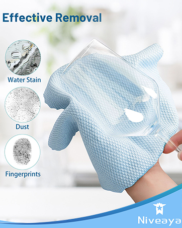 Fish Scale Streak Free Miracle Glass Window Cleaning Cloth