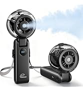 Rrtizan Handheld Misting Fan Portable - Small Personal Mister Fan Blow Cold Air,USB Rechargeable,...