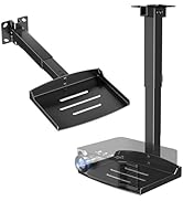 PUTORSEN Adjustable Projector Ceiling Mount,Universal Projector Shelf for Ceiling and Wall, Holds...