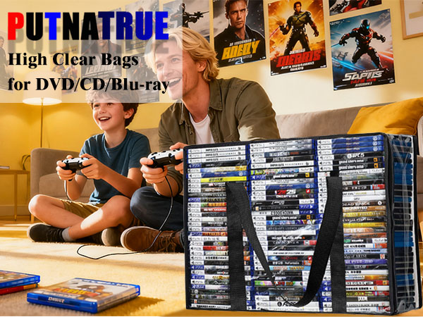 media storage container blu ray storage box video game storage game storage bags game holder