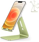 OMOTON Adjustable Cell Phone Stand, C2 Aluminum Desktop Phone Dock Holder Compatible with iPhone ...
