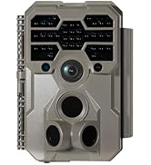 GardePro A60 Trail Camera, 4K 64MP, Super Low Light Sensitivity Image Sensor, Night Vision, Game ...