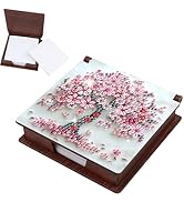 JISHSHAY Diamond Painting Note Box Tree of Life Diamond Art Notecard Box Gem Art Sticky Note Hold...