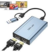 MT-VIKI HDMI Splitter Extended Display for Dual Monitors/Multi-Monitor, 4K@30Hz &amp; 1080P@60Hz, USB...