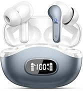 AOSRAU Wireless Earbuds Bluetooth Headphones 48 hrs Ear Buds, Gray