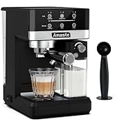 Amaste Espresso Machine, 20 Bar Cappuccino Machine With Touch Screen, Espresso Machine with Milk ...