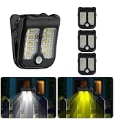 Tryme Small Solar Lights for Chain Link Fence Outdoor Motion Sensor Clip on Solar Lights for Gard...