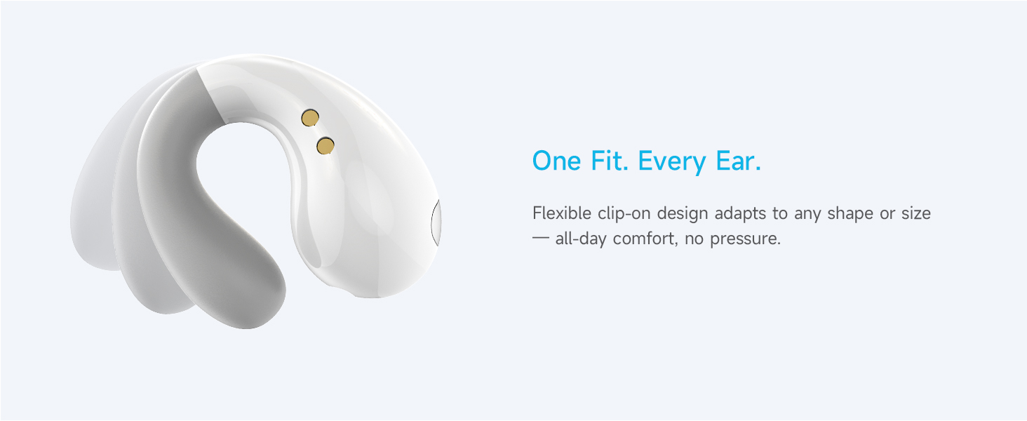 flexible ear earhook clip earbuds