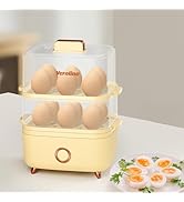 Veroline Rapid Egg Cooker, 12 Egg Capacity Electric Egg Cooker for Hard Boiled Eggs, Soft, Medium...