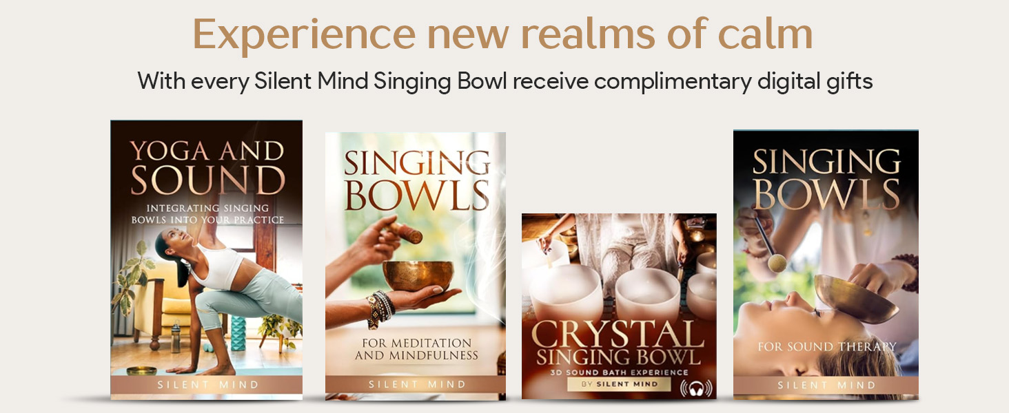 Bonus meditation and sound healing resources with Tibetan bowl set