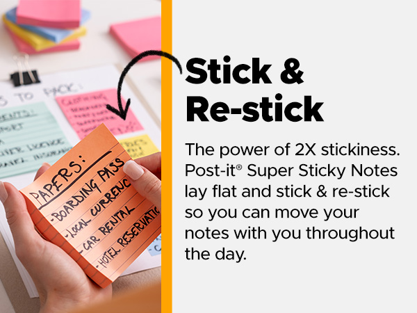 Stick &amp; Re-stick