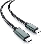 Nylon Braided Short USB C to Micro USB Cable 0.2M/0.65 FT, USB Type C to Micro USB Charger Cable ...