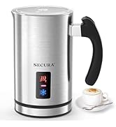 Secura Electric Milk Frother, Automatic Milk Steamer Warm or Cold Foam Maker for Coffee, Cappucci...