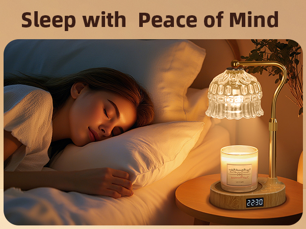 candle warmer lamp with timer