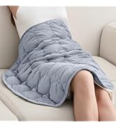 Wemore Weighted Lap Blanket 7lbs for Adults and Kids, Small Weighted Blanket for Travel, Calming,...