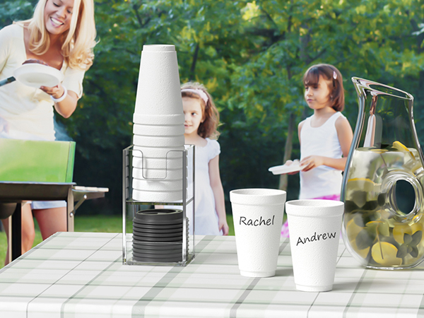 disposable coffee cups with lids holder